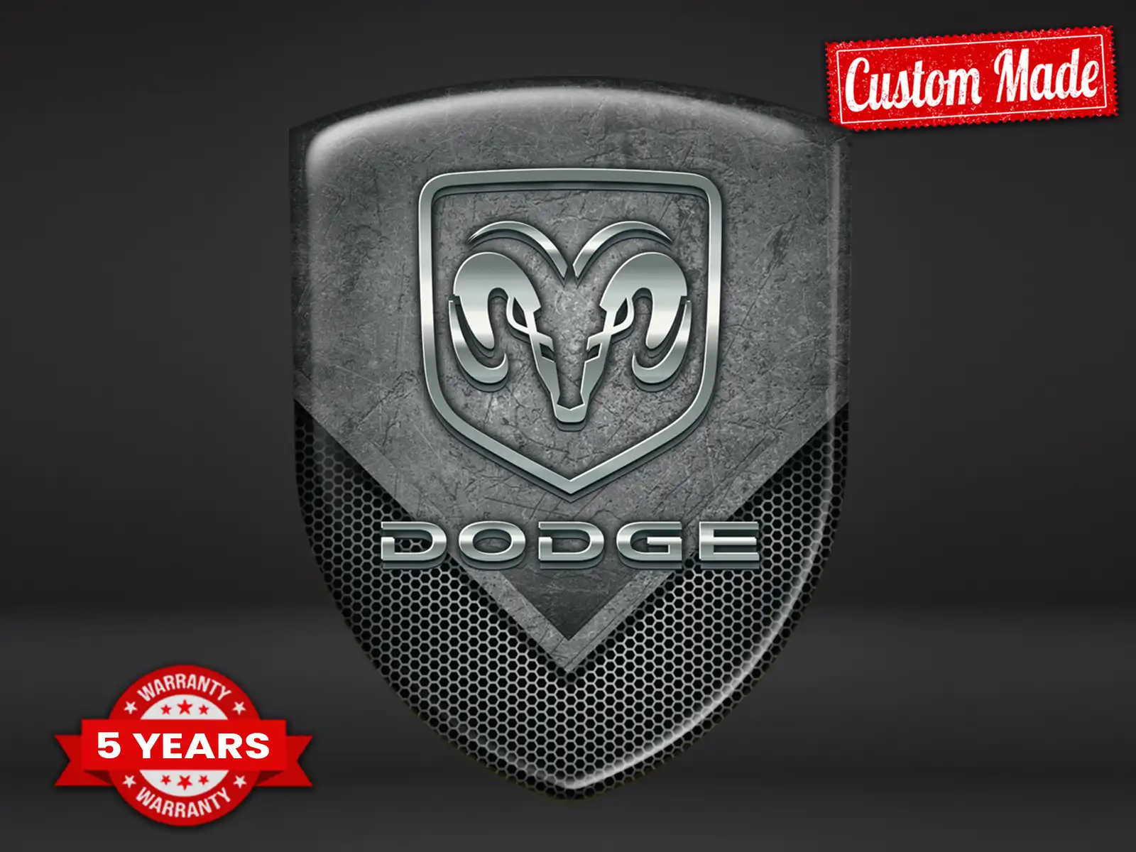 Dodge Heckscheibensticker Stilvoll Stabil Exklusiv Auto